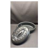 Speckled Enamel Roasting Pan with Lid 16 Inch  Handle to Handle