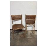 Quite Comfy! Mid Century Metal Frame Folding Chairs