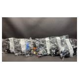 2017 LEGO BATMAN Packets 2-6 unopened! Package 1 opened but appears complete.