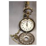 VINTAGE ORNATE DESIGN QUARTZ POCKET WATCH