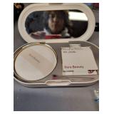 BEAUTY PRODUCTS AND FLORAL SHOULDER BAG