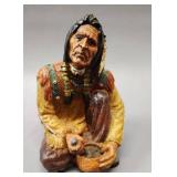 NATIVE AMERICAN JEWELRY AND STATUE FIGURE