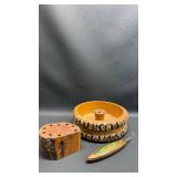 Rustic Home Decor Nut Bowl, Pic, Pic Holder and Antler