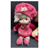 Linzy Toys 16" Educational Doll designed to help children develop fine motor skills and Hand Crocheted Doll with Plastic Hands and Face