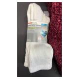 Diabetic Comfort Socks and Grippy Pom Pom Slipper Sock Bundle