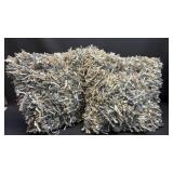 Pair Ribbon Fringe Throw Pillows Approximately 16 inch Square