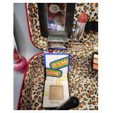 BEAUTY PRODUCTS AND FLORAL SHOULDER BAG