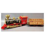 Hot Bee 9015 Classical Train INCLUDES a STEAM LOCOMOTIVE ENGINE, a COAL CAR, a CARGO VEHICLE, and a PASSENGER CAR.