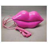 NOVELTY LIP SHAPED CORDED LANDLINE TELEPHONE