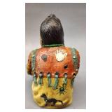 NATIVE AMERICAN JEWELRY AND STATUE FIGURE