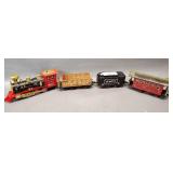 Hot Bee 9015 Classical Train INCLUDES a STEAM LOCOMOTIVE ENGINE, a COAL CAR, a CARGO VEHICLE, and a PASSENGER CAR.