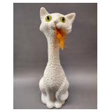 Vintage Mid Century Long Neck Cat Figurine $$ ONLINE