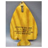 NATIVE AMERICAN PRINT ON WOOD ARROWHEAD, 11" TALL AND RESIN TILE FRAMED IN WOOD 7x7 INCHES