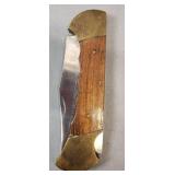 Vintage Antique Stainless Pakistan Large Single Blade Folding Pocket Knife