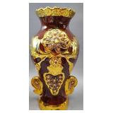 VINTAGE CERAMIC VASES 11 INCHES AND 6 INCHES TALL