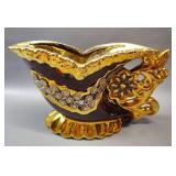 VINTAGE CERAMIC VASES 11 INCHES AND 6 INCHES TALL