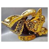 VINTAGE CERAMIC VASES 11 INCHES AND 6 INCHES TALL