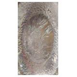 VINTAGE Rodney Kent HAND HAMMERED ALUMINUM SERVING TRAY in the TULIP PATTERN