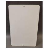 METAL SOFTBALL PLAYER PARKING ONLY SIGN