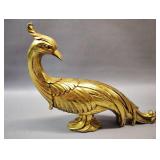 Vintage Gold Gilt Pheasant Hollywood Regency Decor Damage