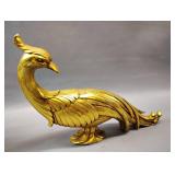 Vintage Gold Gilt Pheasant Hollywood Regency Decor Damage