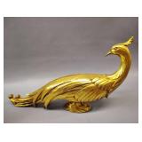 Vintage Gold Gilt Pheasant Hollywood Regency Decor Damage