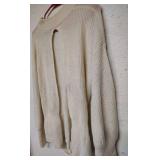 DO + BE TAGS STILL ON WRAPPED SWEATER IN CREAM SIZE LARGE