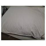 Saisier Goose Feather Down Pillows Standard Size Set of 1, Soft Pillows with 100% Organic Cotton Fabric, Luxury Hotel Quality Bed Pillow 1 Pack for Sleeping, Breathable & Fluffy (20\" x 26\")