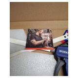 WORKPRO 12" Clamps for Woodworking 2-Pack, Quick-Release Wood Clamps/Spreader Light Duty, One Hand F Clmaps 150 LBS Load Limit, Ideal for Woodworking and DIY Projects