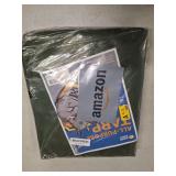 GUARD SHIELD Round Tarp 8 Feet Waterproof Heavy Duty Circle Tarps for Under Pool Green/Silver Multi Purpose Circular Outdoor Cover