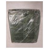 GUARD SHIELD Round Tarp 8 Feet Waterproof Heavy Duty Circle Tarps for Under Pool Green/Silver Multi Purpose Circular Outdoor Cover