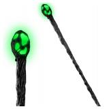 Spooktacular Creations Halloween LED Witch Staff Vintage Cane, Light Up Magic Walking Cane Prop Stick Accessory for Halloween Party Dress Up, Pretend and Play Costume