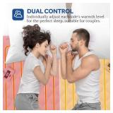 Sealy Heated Mattress Pad Queen Size, Luxury Quilted Electric Bed Warmer with Dual Controller 10 Heat Settings & Auto Off 1-12 Hours | Fit Up to 17" Deep Pocket | ETL Certified | Machine Washable