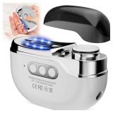 Electric Nail Clipper 3-in-1, 2025 Upgraded Automatic Nail Trimmer for Fingernails & Toenails, USB Type-C Rechargeable, 3 Speeds, Polishing & Storage, Safe for Seniors/Adults/Kids