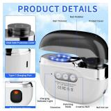 Electric Nail Clipper 3-in-1, 2025 Upgraded Automatic Nail Trimmer for Fingernails & Toenails, USB Type-C Rechargeable, 3 Speeds, Polishing & Storage, Safe for Seniors/Adults/Kids