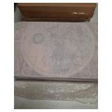 DROFELY Decorative Fake Book Box for Shelf Decor, Coffee Table Storage & Home Decor - Vintage Faux Leather Embossed Secret Storage Box with Magnetic Closure (12\" Large Size)