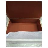 DROFELY Decorative Fake Book Box for Shelf Decor, Coffee Table Storage & Home Decor - Vintage Faux Leather Embossed Secret Storage Box with Magnetic Closure (12\" Large Size)