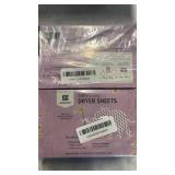 Grab Green Baby Laundry Dryer Sheets, 160 Sheets, Dreamy Rosewood Scent, Plant Based, Softens Clothing and Linens, Reduces Static Cling