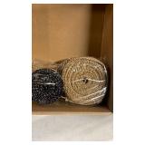 Panelee 62 Pcs Christmas Sunflower Tree Decoration Kit Sunflower Ornaments with 2 Pcs Buffalo Plaid and Burlap Ribbon for Christmas Tree Party Indoor Fireplace Home Decorations