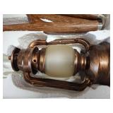 68" Rustic Farmhouse Tree Trunk Floor Lamp Country Brown Finish Wood Vintage Standing Tall Lamp with Lantern Stepless Dimmable Industrial Floor Lamp Decor for Bedroom Living Room Office Hotel - Retail