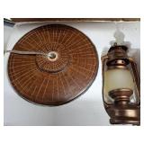 68" Rustic Farmhouse Tree Trunk Floor Lamp Country Brown Finish Wood Vintage Standing Tall Lamp with Lantern Stepless Dimmable Industrial Floor Lamp Decor for Bedroom Living Room Office Hotel - Retail