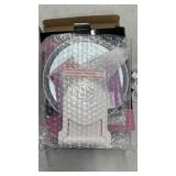 Auxmir 1X/30X Magnifying Mirror with Light, Double Sided Makeup Mirror with Adjustable 3 Color Light, 2000mAh Rechargeable Lighted Magnifying Mirrors with Tweezer, Foldable Travel Mirror with Rotation