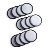 12-Pack Premium Activated Charcoal Water Filter Disk for All Mr. Coffee Models