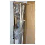 Turquoize 2 Pack Magnetic Curtain Rods for Metal Doors 1/2\" Multi-Use Versatile Adjustable Appliance Magnetic Rod Extends from 16 inch to 28 inch Magnetic Cafe Curtain Rod, Champaign Gold, 2 Pack