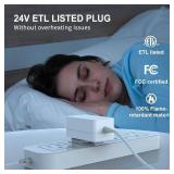 ASOKO Under Cabinet Led Light Plug in, Dimmable Daylight White 4500K, 3 Pack 12 inch Linkable Led Under Counter Lights for Kitchen, Shelf, Workbench, Cupboard, ETL Listed Plug 24V, UNO-LK 4500K