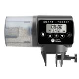 AquaMiracle Programmable Automatic Fish Feeder for Aquarium, Auto Fish Food Dispenser with Timer, Volume Adjustable Vacation Aquarium Feeder with Digital Display, for Granules Pallets Strips