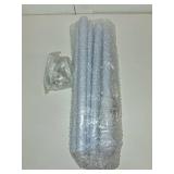 White Flag Poles for Outside House - 6ft Tangle Free Flag Pole for House,Heavy Duty Metal Flagpole Hardware for American Flags,Outdoor Flagpoles Residential for Porch,Car,Truck,Boat (without Bracket)