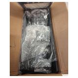 OKZEST Rolling Slim Storage Cart, 4-Tier Narrow Bathroom Organizers and Storage Cart, Metal Narrow Kitchen Laundry Room Organization Shelf with Wood Top, Slim Utility Cart with Wheels for Small Space