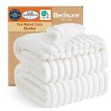 Bedsure GentleSoft King Size Blanket for Bed - Cozy Soft Blankets for Women, Cute Large Bedding Fleece Throws for Girls, Off White, 108x90 Inches