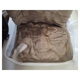 Cozorbt Heat Blanket 50x60 Throw,Soft Flannel & Sherpa Reversible Electric Blanket with 10 Heat Settings,12 Timer Setting and 3 Hours Auto-Shut Off,ETL Certified Machine Washable,Light Brown